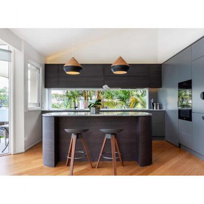 curved island kitchen cabinet